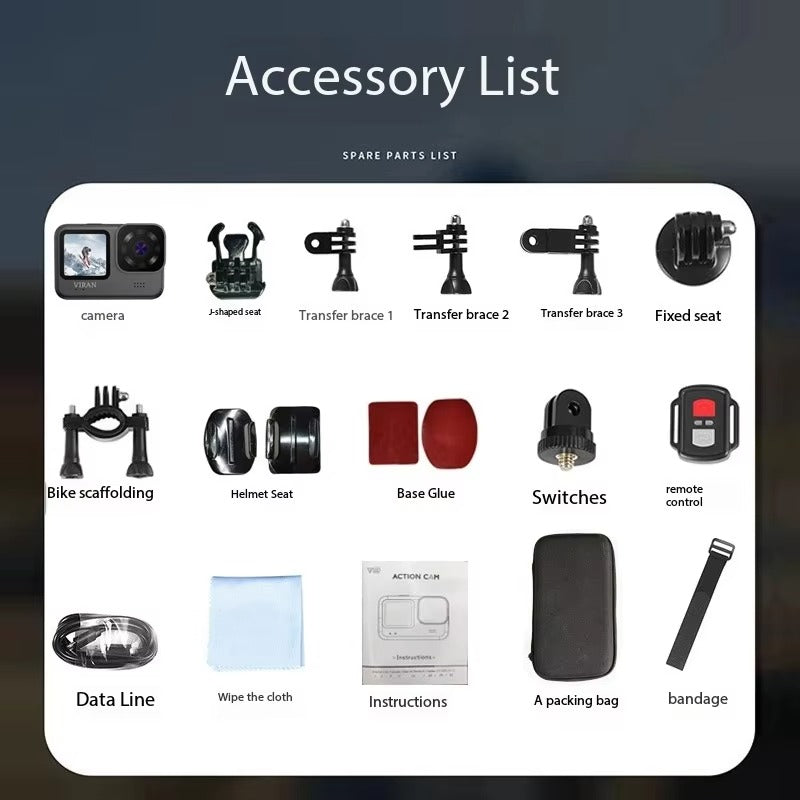 V11 Dual Screen Action Camera