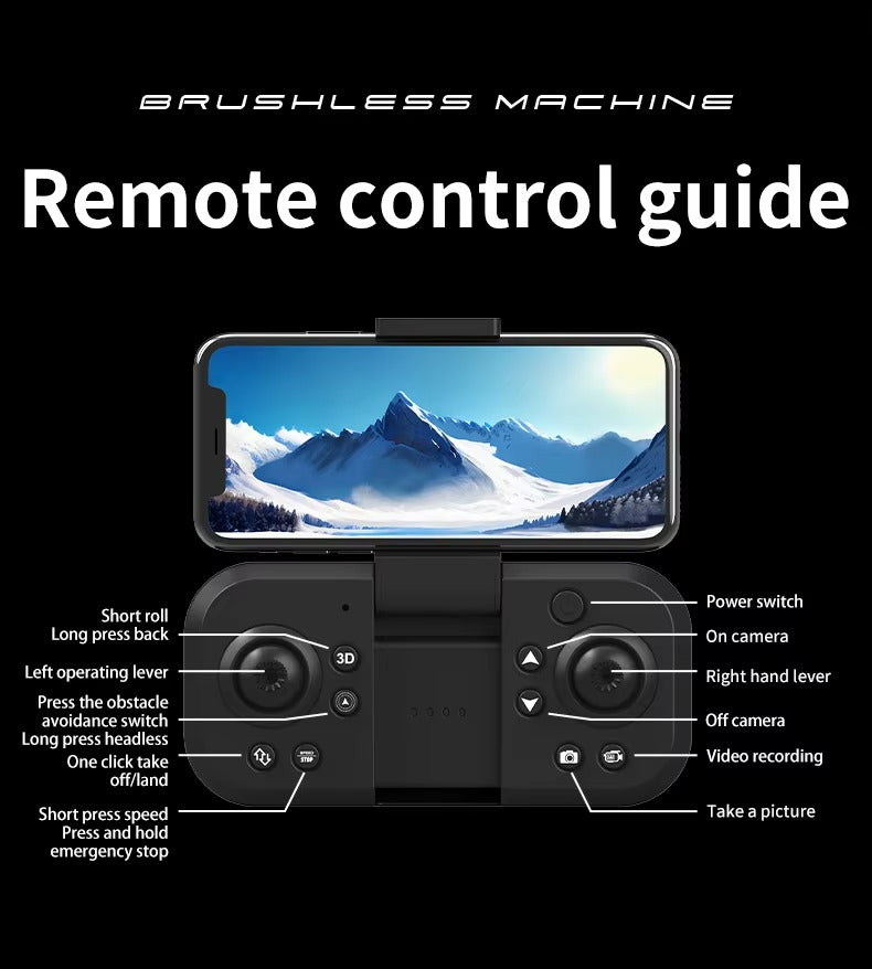 Z102 4K HD Foldable Shock-Absorbing EIS Anti-Shake Smart Drone