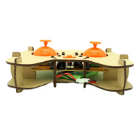 Wooden Drone DIY kit Wooden assembled Remote control toy fixed kit Remote Controlled Toys diy kit Training quadcopters
