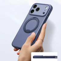 Upgraded 360 Magnetic Stand for iPhone 17 Pro Max Case with Camera Control, Fit for MagSafe with Ring, Mil-Grade Protection, Translucent Slim for iPhone 17 ProMax Case Ostand