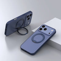 Upgraded 360 Magnetic Stand for iPhone 17 Pro Max Case with Camera Control, Fit for MagSafe with Ring, Mil-Grade Protection, Translucent Slim for iPhone 17 ProMax Case Ostand